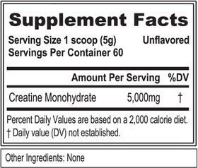 Resim Evlution Nutrition Creatine 5000 - Supports Faster Recovery, Lean Muscle Growth & Performance - Pre & Post Workout Powder - 5000mg Pure Creatine Monohydrate Per Serving - 60 Servings - Unflavored 