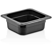 Resim GastroPlast Gn1/6-65 Mm Polikarbon Gastronom Küvet, Siyah 