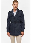 Resim Süvari Slim Kalıp Lacivert Erkek Trençkot Mn2008700522 Lacivert 