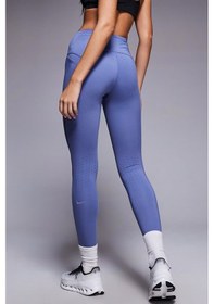 Resim Nike Swift Dri Fit High Rise 7/8 Running Leggings With Pockets Kadın 3 Cepli Antrenman Koşu Taytı Mavi Hj2252-499 