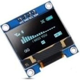 Resim Rfkumanda 0.96 Inch Mavi Ekran I2C 128X64 Oled Lcd 4 Pin 