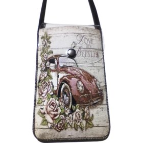 Resim Cemmys Kadın Çapraz Desenli Omuz Askılı Telefon Çantası Kılıfı 