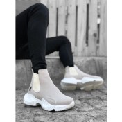 Resim BOA BA0444 Bağcıksız Rahat Yüksek Taban Gri Erkek Spor Yarım Bilek Bot 