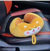 Resim Cloud011 1 Adet U Şeklinde Sarı Köpek Araç Boyun Yastığı Yolculuk Ve Çalışma İçin Yumuşak 