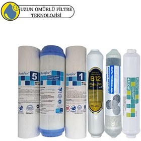Resim Pemax Water Solutions Purefer Açık Kasa Çift Sedimentli Sertifikalı 6'lı Mebransız Şeffaf 4'lü Mineral-B12 Alkali 
