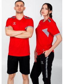 Resim Hummel Otantik Antrenman Tişört Kırmızı 