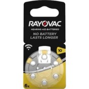 Resim Rayovac 10 No Kulaklık Pili 6'li 