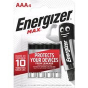 Resim Energizer Max LR03 Alkaline AAA İnce Kalem Pil 4'lü 