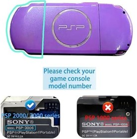 Resim OSTENT Sony PSP 2000/3000 Renk Mor Pil Koruyucu Kapak Kapı Tamir Parçaları Değiştirme 
