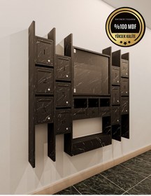 Resim rafineritasarım ELİPS Posta Kutusu MDF 12 ' Lİ SİYAH 