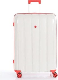 Resim MÇS Polipropilen Valiz V305 76 Cm Kemik Kırmızı 