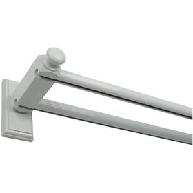 Resim Cenova S Pile Ve Perde Düğmesi Uyumlu Çetray Çift Raylı Modern Ahşap Rustik Beyaz 200 Cm Beyaz 