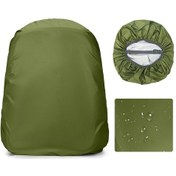 Resim Mufunye Açık Hava Sırt Çantası Su Geçirmez Kılıf Yağmur Ve Toz Kılıfı Düz Toka Askeri Yeşil S Boy 35l Uygun 30-40l Sırt Çantaları Çok Renkli 