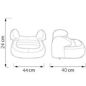 Resim Comfymax Premium 15-36Kg Yükseltici Oto Koltuğu Blue Jean 