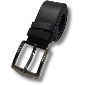 Resim Tarzbu Hakiki Dana Derisi Düz Çelik Tokalı Erkek Kot Pantalon Kanvas Kemer 4.5 Cm Tarzsoswajg Siyah 