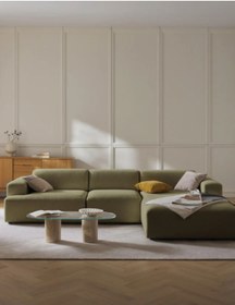 Resim S Home Design Concept Molly Köşe Koltuk Yağ Yeşili Keten Sağ Köşe 