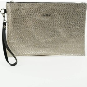 Resim Bahels Kadın Gold Parlak Yılan Desen Portföy Clutch Çanta 