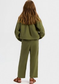 Resim NK Kız Çocuk Cashmere Gömlek 8-14 Yaş Haki 