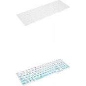 Resim 2pcs Klavye Kapağı Asus Tuf Gaming A15 Defter Için Silikon Su Geçirmez 