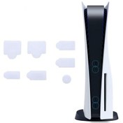 Resim Cbtx Ps5 Uyumlu 2 Takım 7 Adet/takım Toz Fişi Silikon Toz Koruyucu Anti-toz Kapağı Beyaz 