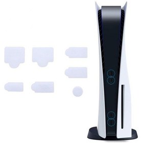 Resim Cbtx Ps5 Uyumlu 2 Takım 7 Adet/takım Toz Fişi Silikon Toz Koruyucu Anti-toz Kapağı Beyaz 