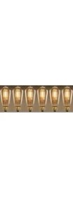 Resim Edison Rustik LED Ampul 6'lı Eko Paket Amber E27 Duy Armut Tipi 4 W Dekoratif Vıntage Aydınlatma 