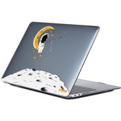 Resim Enkay Macbook Pro 16" Desenli Tasarım Koruyucu Laptop Kılıfı Astronot No.3 