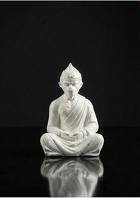 Resim ZEROXO Sun Wukong Maymun Kral Dekoratif Heykel - Zen Figürü Beyaz 