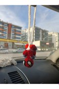 Resim Sublime Butik Sallanan Spider-Man Figürü Minyatür El Örgüsü Ev veya Araba Süsü 
