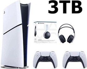 Resim Playstation 5 Slim Dijital Edition 3 TB +2.Dualsense+3D PLUS KULAKLIK 