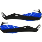 Resim Cloudstore Motosiklet 7/8'' 22mm Mavi Karbon Koruyucu Elcik Hafif 