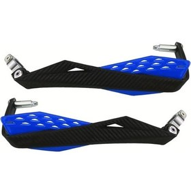 Resim Cloudstore Motosiklet 7/8'' 22mm Mavi Karbon Koruyucu Elcik Hafif 