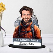 Resim Kişiye Özel Erkek Dağcıya Hediye Karikatürlü Biblo 