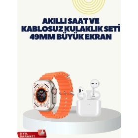 Resim Marsilyan Watch 9 Max Akıllı Saat Kulaklık Seti Sağlık Takipli 45 mm Geniş Ekran 