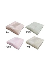 Resim 4 Adet Pamuklu El-yüz Havlusu 50x80 -elissa Bej+pudra+krem+taş Karışık 