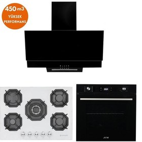 Resim Eminçelik Ve AFM Tech 22 386 + FM7700 + FM3250 Axe Dijital Ankastre Set 