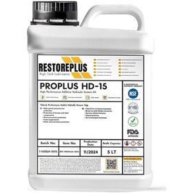 Resim Restoreplus Proplus Hd-15 Yüksek Performans Katkılı Hidrolik Sistem Yağı 5 L 