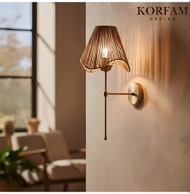 Resim Wavy Aplik - Kahverengi Asimetrik Şekilli Kablosuz Pilli Aplik Çok Renkli 