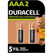 Resim Duracell 900 mAh AAA Ni-MH Şarj Edilebilir İnce Kalem Pil 2li Paket Duracell 900 mAh AAA Ni-MH Şarj Edilebilir İnce Kalem Pil 2li Paket