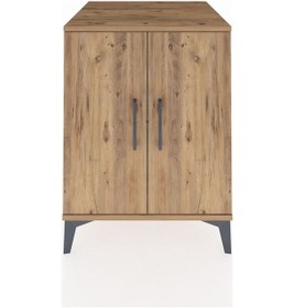 Resim Kronos Komodin Tek Raflı 2 Kapaklı 60x59x80 Çam-çam Çam 