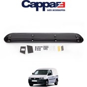 Resim Cappafe Volkswagen Caddy Ön Cam Güneşliği Siperlik Akrilik Vizör Şapka Terek Piano Black 2004-2010 