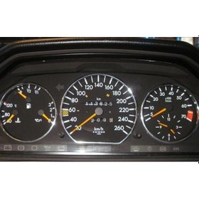 Resim Mercedes W126 Gösterge Krom Kadran Halka W126 Gösterge Çerçevesi 
