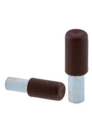 Resim GLASWEN Raf Pimi Plastik Başlı Cam Tutucu Çivisi Mobilya Dolap Pimi Kahverengi (100 Adet) 