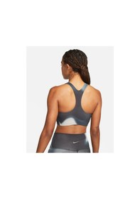 Resim Nike Yoga Dri-fıt Swoosh Orta Destekli Kadın Spor Sütyeni Dm0647-070 Siyah 