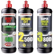 Resim Menzerna Green 400 & Medium Cut 2500 Super Finish 3800 Set 3 X 1 Litre 