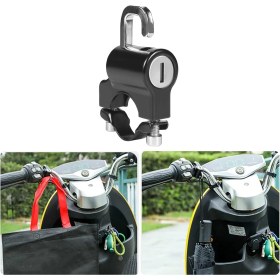 Resim Gucso Universal Motosiklet Kask Kilidi , Çift Anahtarlı Kilit, Su Geçirmez, Ekipman Sabitleme Aparatı 