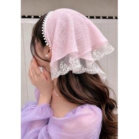 Resim Emk Shop Güpür Detaylı Bohem Taç Bandana 
