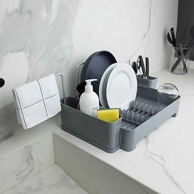 Resim Primanova Kıev Bez Askılı Ayrılabilir Kaşıklıklı Bulaşıklık Gri M-E74-07 