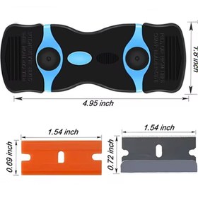 Resim RESSEM Plastik/Metal Kazıyıcı Kenar Oca Temizleme Aracı Etiket Çıkartma Kaldırma Araba Pencere vs st01 