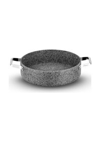 Resim Brioni Stone-age Çizilmez Yanmaz Yapışmaz Indüksiyon 22 Cm Basık Tencere Gri 